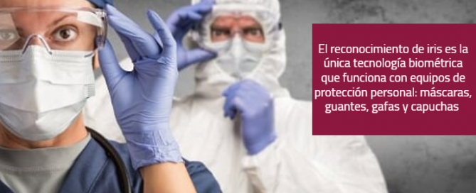 Healthcare workers wearing masks, gloves and goggles