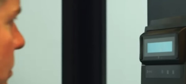 Man Using Iris Reader